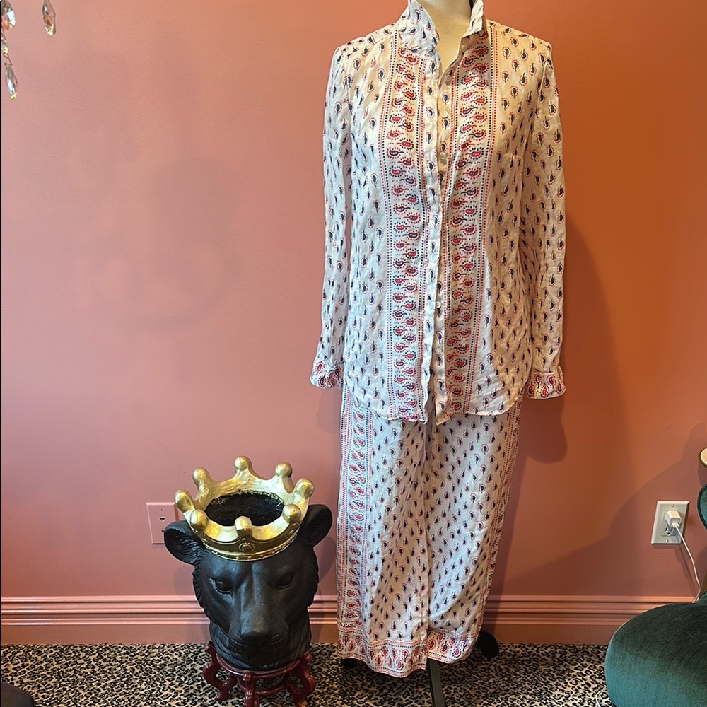 Boden White, Blue & Red Patterned Set - Picture 3 of 8